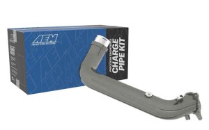 Toyota Supra Intercooler Piping - AEM Induction - Mandrel-bent Aluminum Charge Pipe Kit - Gunmetal Gray - `20-`21